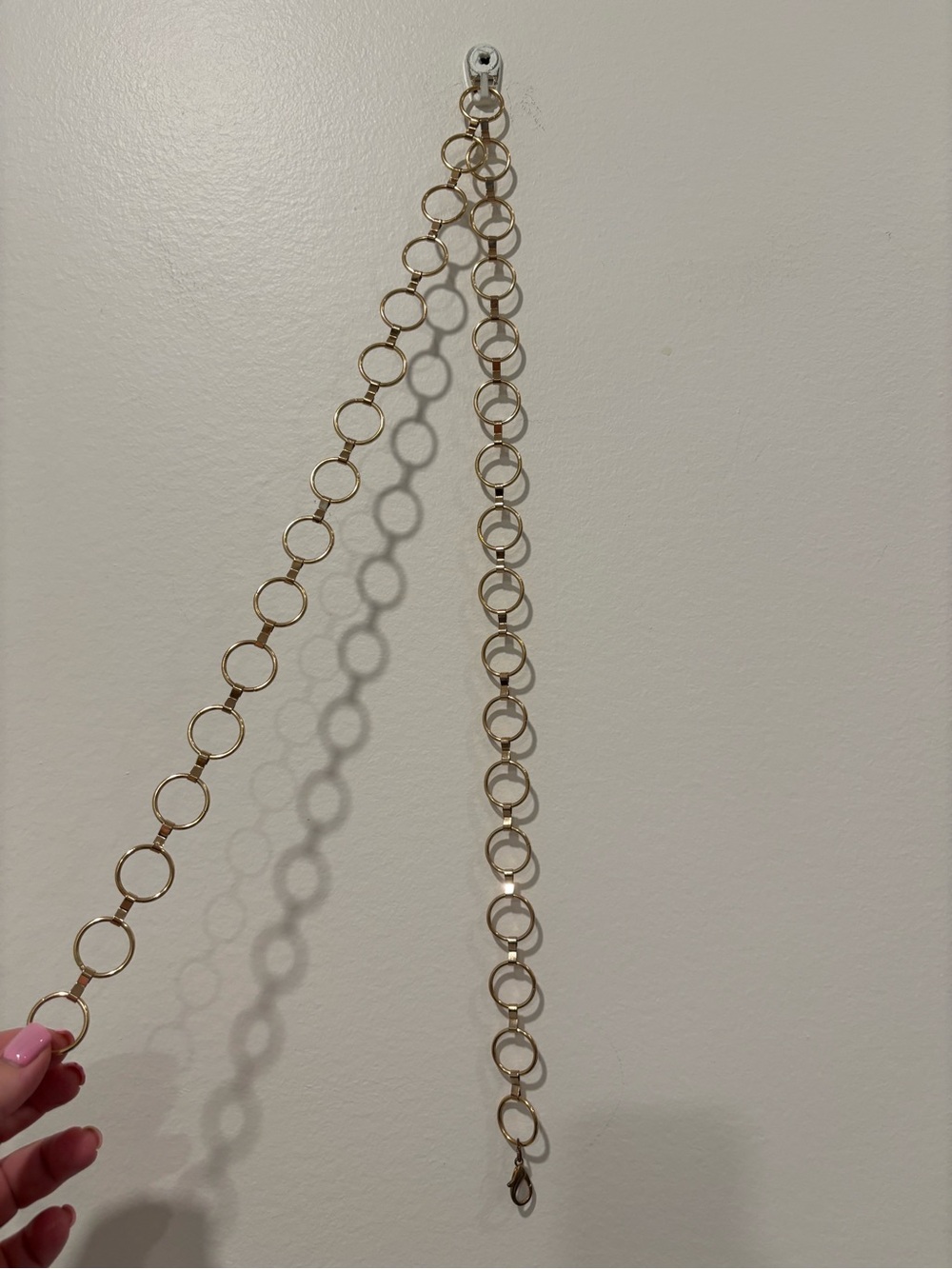 Gold Circle Link Chain Belt